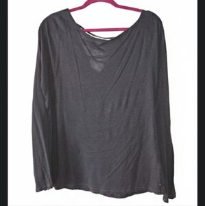 Thin Dark Gray XL Fabletics Workout Top